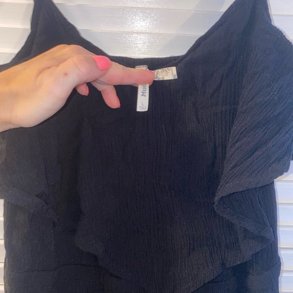 Black maxi dress